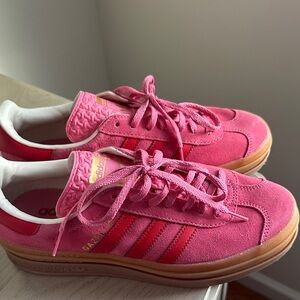 Adidas Women's Pink and Red Sneakers